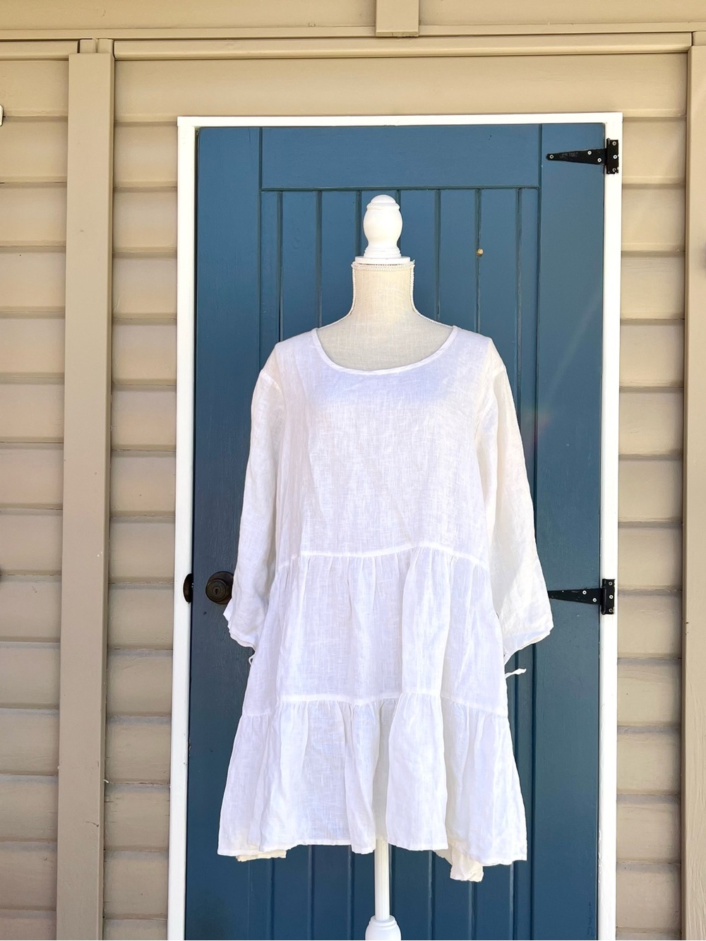 Vintage Diane's Country Corner 100% Linen with pockets Dress Women’s Size XXL - Picture 2 of 8